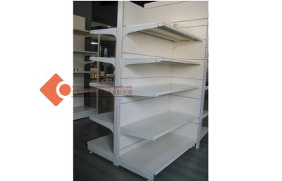 China 5 Tier Wire Metal Empty Grocery Store Shelves white For Supermarket 50KG - 80KG for sale