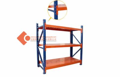 China Blue / orange 3 tier Warehouse Storage Racks 2500*1000*2500mm for sale