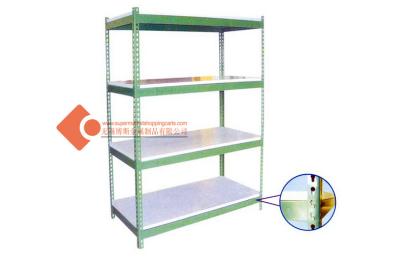 China Cold rolled steel Heavy Duty Metal Shelving hole angle rack for sale