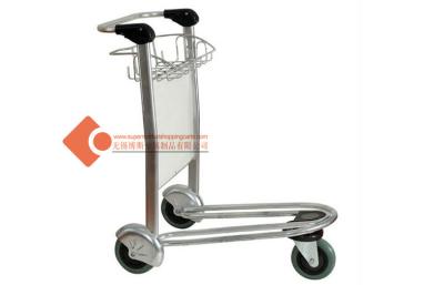 China Stainless Steel Airport Baggage Trolley for sale