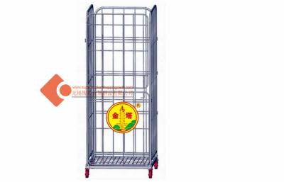 China Movable Foldable Collapsible Wire Containers With Zinc / Powder Coated for sale