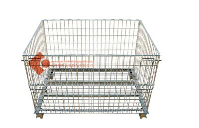 China Zinc Plated Cold Wire Collapsible Storage Containers 500Kg - 1000Kg for sale