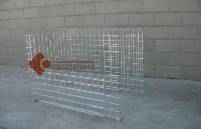 Chine Cage galvanisée de fil de pile standard avec la base WC06 à vendre