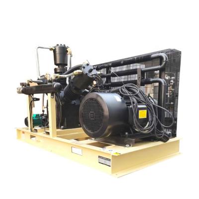 China Lubricated Booster 40bar Air Compressor 3 Stage 450 PSI High Pressure Water Cooling Compressor 6m3 Air Booster for sale