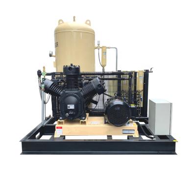 China Lubricated Piston Type High Pressure 3mpa/435psi Air Compressor For Laser Cutting Machine Power 20hp 15kw for sale