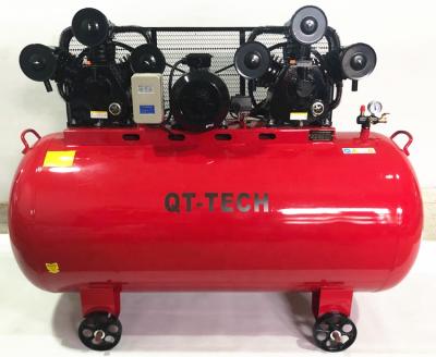 China Two Pump Compressor 13HP 10KW 10HP Piston Lubricated Air Compressor 1000 Liter Tank Belt Drive Air Compressor for sale