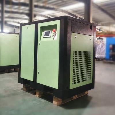 China Lubricated Air Compressor 10HP Rotary Screw Air Compressor 7.5kw Portable Screw Type for sale