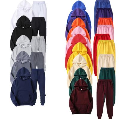 China Wholesale Simple Women Breathable Sweatshirts Custom Tracksuit Pullover Panties Unisex Set Mens Hoodies for sale