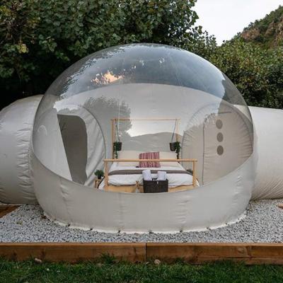 China Transparent outdoor dome tent decoration air tents 2 room inflatable bubble event glamping calidad de burbuja de camping Alta for sale