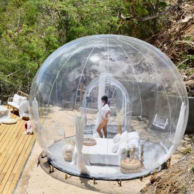 China Straight Tying Type Clear Inflatable Bubble Dome Tent Small Igloo House Advertising Outdoor Inflatables Camping Glamping Lodge Hotels Shelter for sale