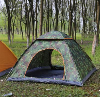 China Camouflage Family 3-4 Person House Family 3-4 Person House Quick Automatic Pop Up Game Outdoor Sport Camp Tent for sale