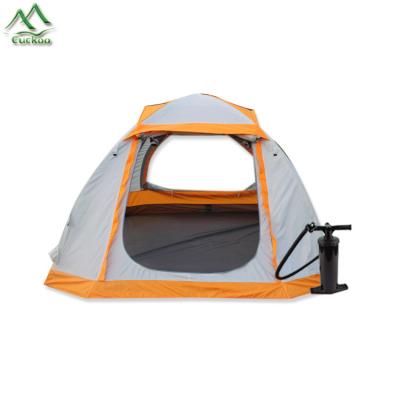 China Durable Double Outdoor Oxford Cloth Inflatable Tent Road 1-2 People Tent for sale