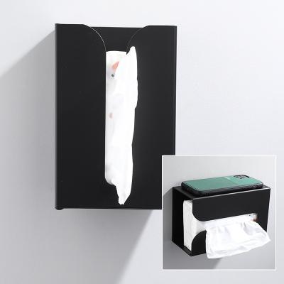 China CLASSIC Wholesale Custom Towel Rack Household Tissue Box Upside Down Tissue Drawer Wall Mounted Paper Box for sale