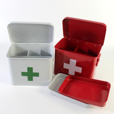 China Custom Space First Aid Kit Box Large Metal Medicine Storage Box Viable for sale