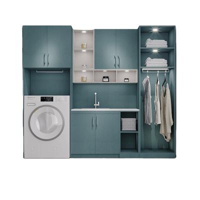 China Popular Modern Design Blue Bathroom Vanity Cabinet For Sale for sale