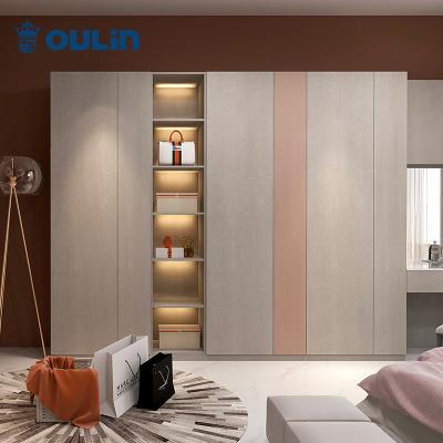 China Popular design (height) adjustable bedroom wardrobe cabinet wooden wardrobe for sale for sale