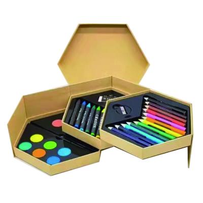 China Reused Materials NEW Professional Hot Sale Art Set in Collapsible Storage Boxes for Kids Painting and Drawing for sale