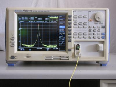 Китай Анализатор 50GHz оптически сигнала Ando AQ6317B красит анализ данных дисплея LCD продается