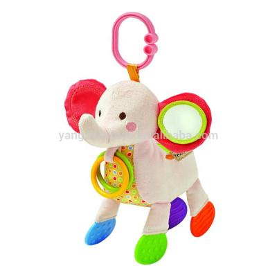 China Plush Toy Customers Baby Rattle Logo Creative Hanging Toy for sale