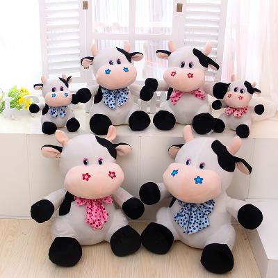 China Cute Plush Custom Polar Bear Design New White Goat Plush Toys With Bow Tie For Sale for sale