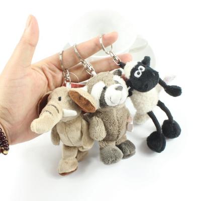 China Hot Selling Plush Fuzzy Animal Monkey Plush Key Chain Key Ring for sale