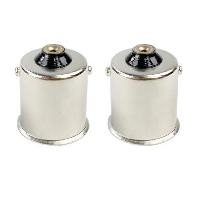 China 1157 Lamp Holder 1156 BA15S Nickel Plated 1157 Iron Socket / BA15S for sale