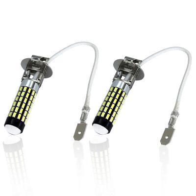 China Ultra Long Life H3 PK22S LED Aluminum Fog Lamp DC 3.9W 1500LM 3014 Car 78SMD Light for sale