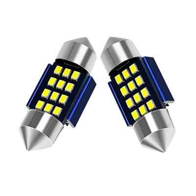 China 65SZ 2016 GQ65 Aluminum Car Reading Festoon 12SMD 31MM C5W LED 6000K DC12V Car Light Bulb for sale