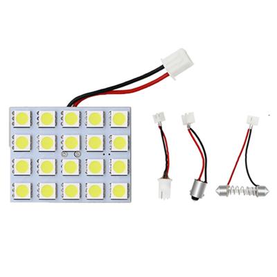 China -40â „ ƒ at +85â „ ƒ High Quality 5050 LED 20SMD White With T10 BA9S Festoon Adapter Panel Dome Light for sale