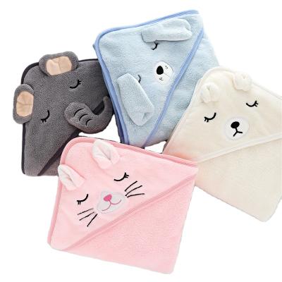 China Wholesale Hot Sale 80*80 Anti-static Safety Baby Wraps Cute Animal Blanket Baby Blankets For Newborns for sale