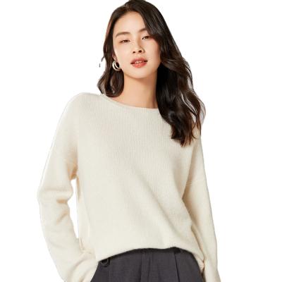 China Custom Women Knitted Pullover Autumn Winter Plain Sweater Modest Sweaters Anti-wrinkle Crewneck Wool Sweater for sale