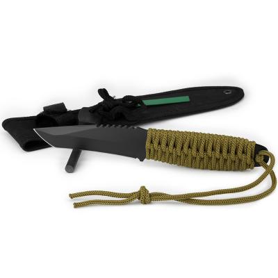 China RK Non-variable 0003 Outdoor Bushcraft Hunting Bushcraft Knives Tactical Knives Nylon Paracord Rope Handle Knife for sale