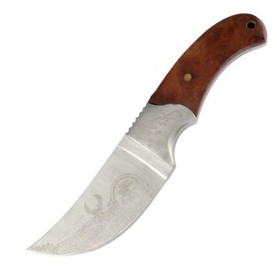 China Small Non-variable Wooden Handle GIS BK0005 Fixed Blade Knives Outdoor Hunting Knife for sale