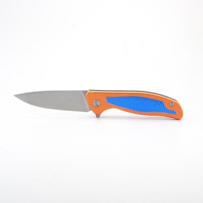 China Camping Knife High Quality Shipping And Handling 95 Orange Tactical Folding Knives Outdoors Fight Hunting Pocket Knives for sale