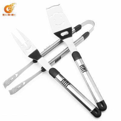 China Bq 3635 High Quality Easily Cleaned Stainless Steel BBQ Tool Kit 3 PCS, BBQ Tool Kit, BBQ Grill Tool Kit for sale