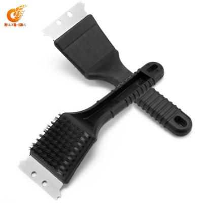 China Bq 3506 Best Grill Cleaning Easily Cleaned Dual Function Cleaning Brush Short Brush Handle for sale