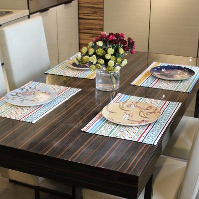 China Compressed Fashion Pattern New Product Household Place Mat Full Large Size Plate Place Mat for sale