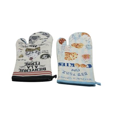 China Eco-friendly High Quality Heat Resistant Silicone Oven Mitts/Cotton Oven Mitt/Oven Gloves and Pot Holders Sets for sale