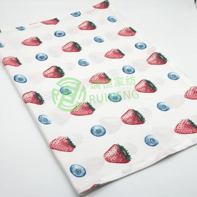 China Custom Printed Organic Cotton Kitchen Tea Towel Custom Printed Tea Towel for sale