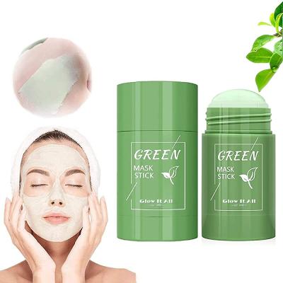 China Clay Beauty Skin Mask Moisturizer Green Tea Face Cleansing Stick for sale