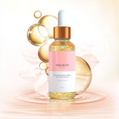 China Skin Revitalizer Glow It All Brand Effectively Activate Skin And Restore Skin Tighten 24K Pure Glow Facial Serum Set for sale