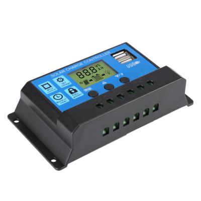 China 10A 10amp Pwm Solar Charge Controller 12v/24v  For  Solar Panel System Components for sale