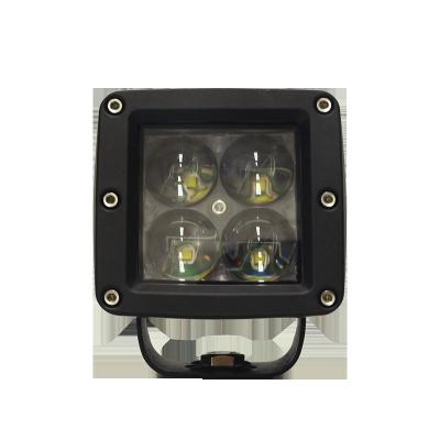 China Die-cast aluminum housing; High Quality Beam Top Model PC Lens Flood Lens White Color 4x4 4D Cube Led Work Light Driving Lights for sale