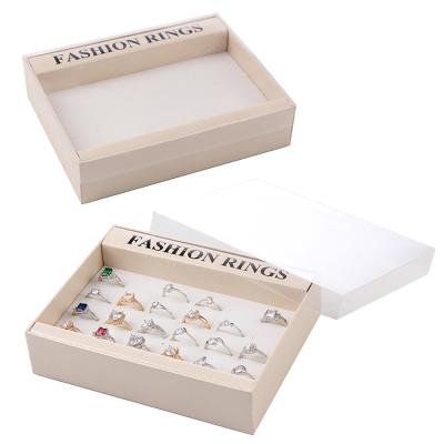 China Other Simplicity Household Jewelry Case Fashion Ring Storage Box Paper Packaging Gift Box for sale