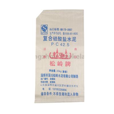 China Wholesale High Quality Safety Stain PP Woven Cement 25kg Bag With Valve for sale