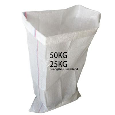 China Recyclable White 50 Kg 100 Kg PP Woven Bag / Sack For Grain Corn Rice Flour Sugar PP Woven Bag for sale