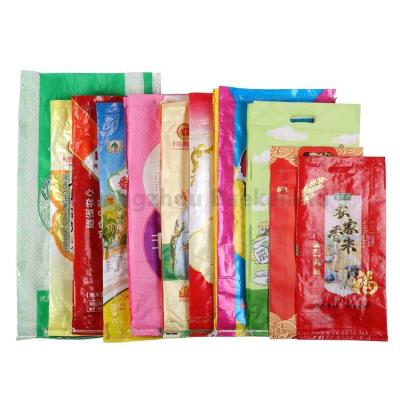 China Safety 20kg 40kg 50kg Rice BOPP Lamination Polypropylene Packaging Bags Printed Woven Bag for sale