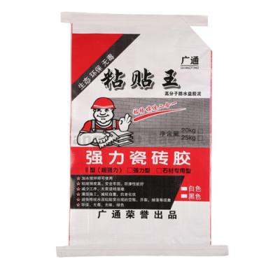 China Convenient safety and multifunctional sand stone packaging 25kg 50kg color for mortar tile adhesive bags for sale