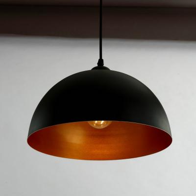 China Industrial Pendant Light Industrial Wind Shade Gymnasium Amusement Park Lighting Desk Led Pendant Light, Black for sale