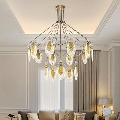 China Creative Chandelier Light Luxury Minimalist High-end Flower Living Room Designer Chandelier for sale